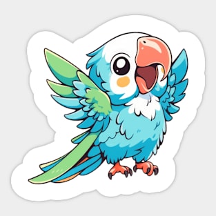 Chibi style Macaw Sticker